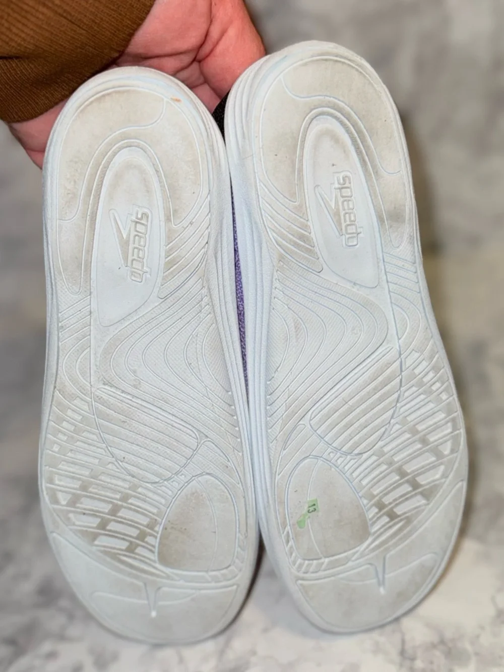 Speedo Junior Girls' Surf Strider Water Shoe, Lavender/Pink 2/3Y